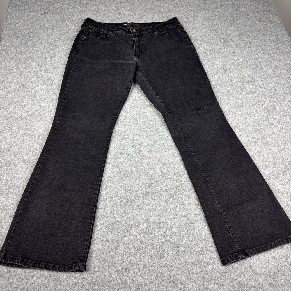 Levi's 515 Bootcut Jeans Women's 14 Medium Black Y2K 33x30 Casual Denim‎ Western